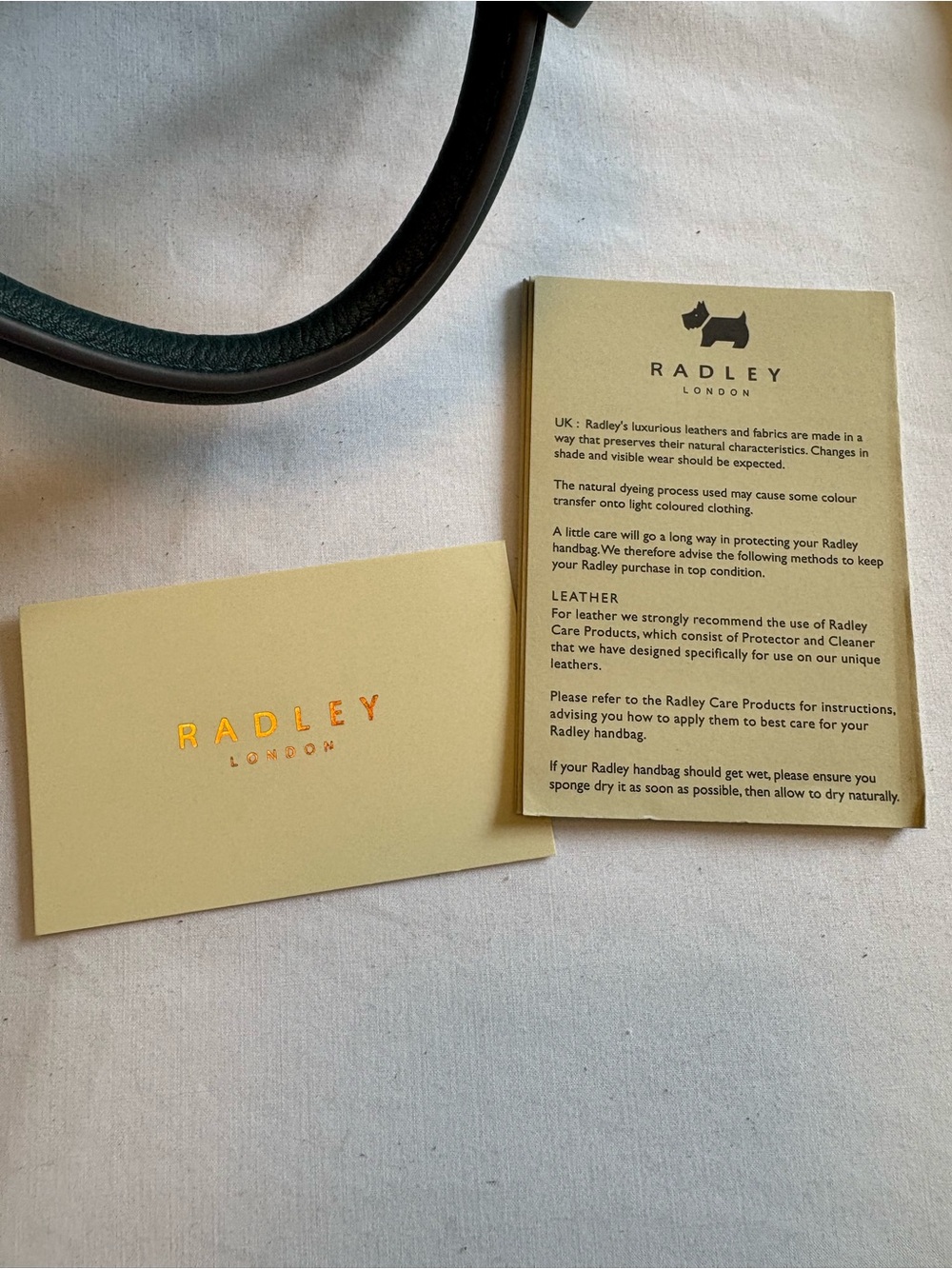 Radley London Dark Green Leather Purse with Matching Wallet - Picture 11 of 12